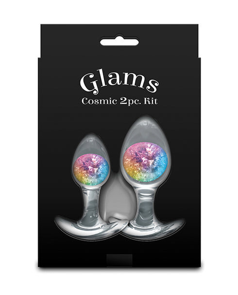 King Cock Clear with Balls 7in Purple