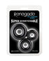 Renegade Fireman Cock Rings - Pack of 3 Black
