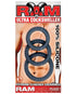 Monster Romance Flame Burst Textured Penis Sleeve with Scrotum Strap