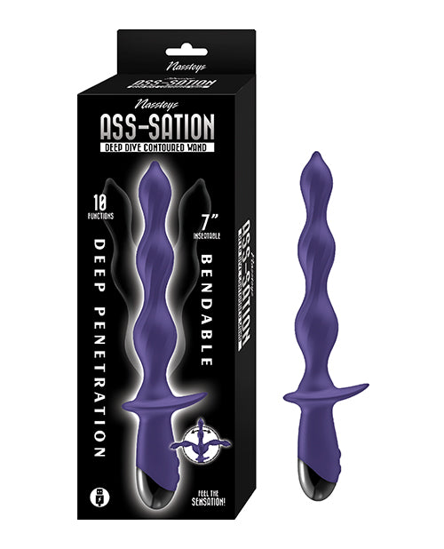 Nasstoys Ass-Station Deep Dive Contoured Wand - Purple