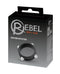 Rebel Cock Ring w/Studs - Black