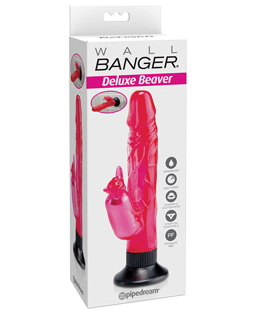 Pipedream Products Wall Bangers Deluxe Beaver Vibe Waterproof - Pink