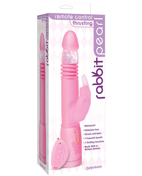 Pipedream Products Remote Control Thrusting Rabbit Pearl - Pink