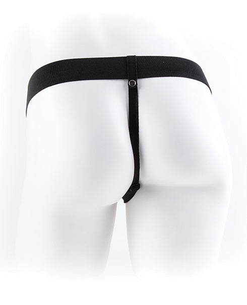 RealRock Realistic 8 in. Hollow Strap-On Beige