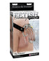 Ouch! Black & White Adjustable Velcro Wrist or Ankle Cuffs Black