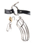 Ouch! Black & White Adjustable Velcro Wrist or Ankle Cuffs Black