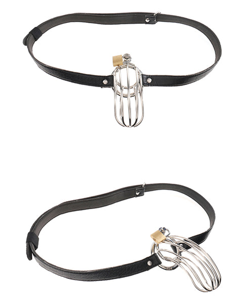 Ouch! Black & White Adjustable Velcro Wrist or Ankle Cuffs Black