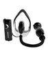 Ouch! Black & White Adjustable Plush Bonded Leather Ankle Cuffs Black