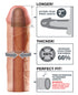 Forto F-81 Liquid Silicone Cock & Ball Double Ring Small Black