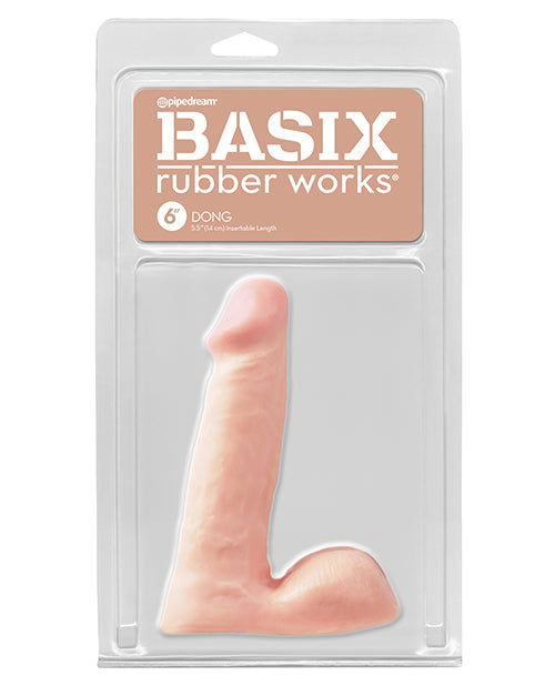 Dr. Skin Plus Thick 8 in. Triple Density Posable Dildo with Balls Brown