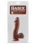 Dr. Skin Plus Girthy 7 in. Triple Density Posable Dildo with Balls Beige