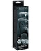 Ouch! Black & White Pleasure Furry Handcuffs with Quick-Release Button