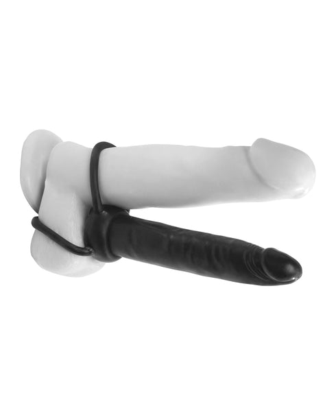 Forto F-22 Liquid Silicone Cock & Ball D-Ring Large Glow