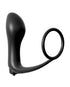 Ouch! Curved 8 in. Hollow Strap-On Gunmetal