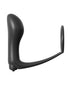 Ouch! Curved 8 in. Hollow Strap-On Gunmetal