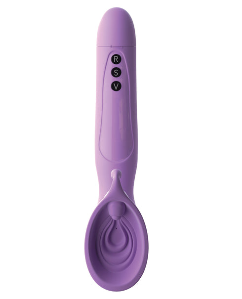 Dillio Platinum Collection Slim Seven 7 in. Silicone Dildo Purple