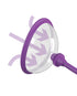 RealRock Crystal Clear 4.5 in. Anal Plug Blue