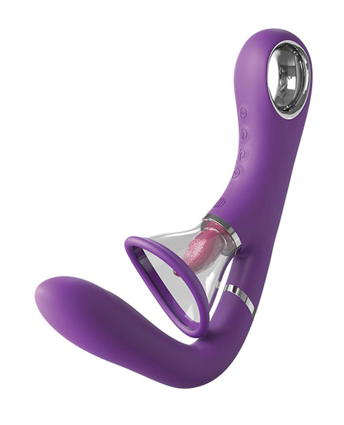 FemmeFunn Ultra Wand Mini Rechargeable Flexible Textured Silicone Vibrator Pink