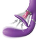 FemmeFunn Ultra Wand Mini Rechargeable Flexible Textured Silicone Vibrator Pink