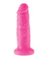 RealRock Realistic 7 in. Curved Dildo With Suction Cup Beige