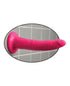 RealRock Realistic 8 in. Curved Dildo With Suction Cup Tan