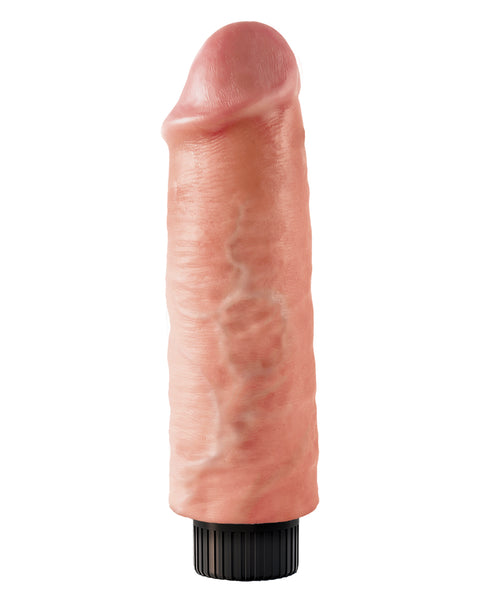 RealRock Realistic 9 in. Curved Dildo With Suction Cup Tan