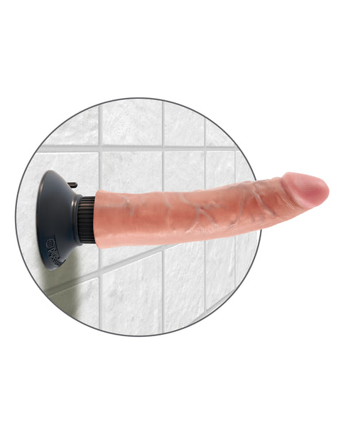RealRock Realistic 6 in. Curved Dildo With Balls and Suction Cup Flesh