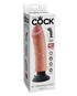 RealRock Realistic 6 in. Curved Dildo With Balls and Suction Cup Tan