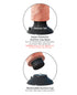 RealRock Realistic 6 in. Curved Dildo With Balls and Suction Cup Tan