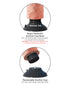 RealRock Realistic 8 in. Curved Dildo With Balls and Suction Cup Beige