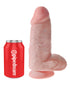 Strap-On-Me Hybrid Collection Silicone Dildo Plug Balls Metallic Blue X-Large