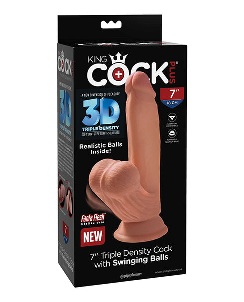 RealRock Crystal Clear Slim 7 in. Dildo Clear