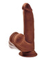 RealRock Crystal Clear Slim 8 in. Dildo Clear