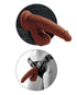 RealRock Crystal Clear Slim 8 in. Dildo Clear