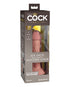 Curve Toys Jock Dual Density 7 in. Silicone Dildo with Suction Cup Light