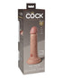 Curve Toys Jock Dual Density 7 in. Silicone Dildo with Suction Cup Light