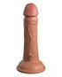 Curve Toys Jock Dual Density 8 in. Silicone Dildo with Suction Cup Light