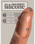 Curve Toys Jock Dual Density 8 in. Silicone Dildo with Suction Cup Light
