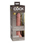 Curve Toys Jock Dual Density 7 in. Silicone Dildo with Balls & Suction Cup Light
