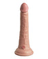 Curve Toys Jock Dual Density 7 in. Silicone Dildo with Balls & Suction Cup Light