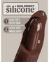 Curve Toys Jock Dual Density 9 in. Silicone Dildo with Balls & Suction Cup Light