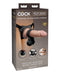 RealRock Crystal Clear Straight 6 in. Dildo Without Balls Pink