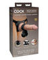 RealRock Crystal Clear Straight 6 in. Dildo Without Balls Pink