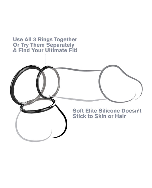 B Yours Diamond Gleam 7 in. Dildo with Balls Clear