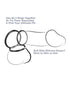 B Yours Diamond Gleam 7 in. Dildo with Balls Clear
