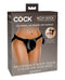 RealRock Crystal Clear Straight 7 in. Dildo Without Balls Blue