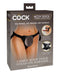 RealRock Crystal Clear Straight 8 in. Dildo Without Balls Blue