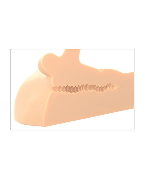 RealRock Crystal Clear Straight 8 in. Dildo Without Balls Pink