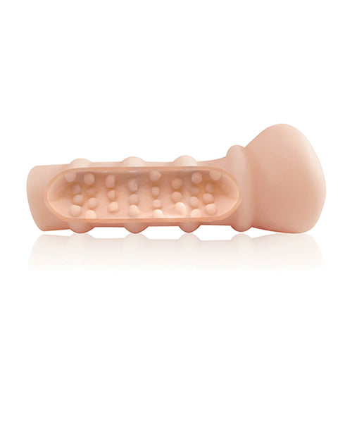 RealRock Crystal Clear Realistic 6 in. Dildo With Balls and Suction Cup Blue