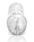 RealRock Crystal Clear Realistic 6 in. Dildo With Balls and Suction Cup Turquoise